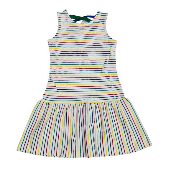 NWT Florence Eiseman Size 10 Primary Stripe Knit Tween Dress - Picture 1 of 6